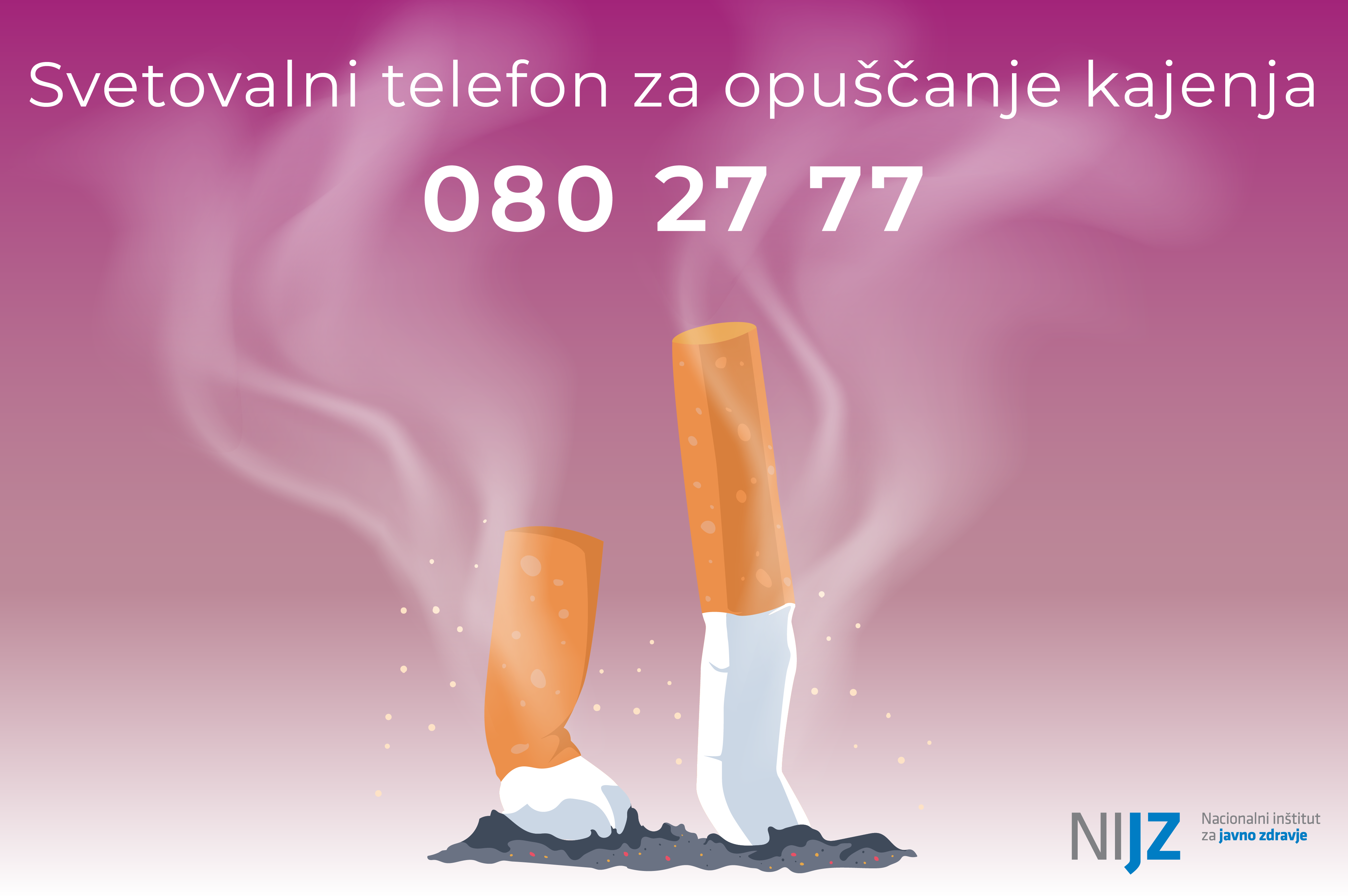 Svetovalni telefon za opuščanje kajenja 080 27 77
